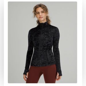 Lululemon black define jacket velour 18